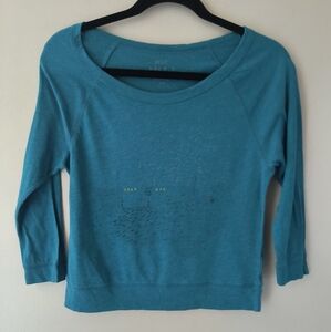Aerie Poet T Blue Tshirt Size Small